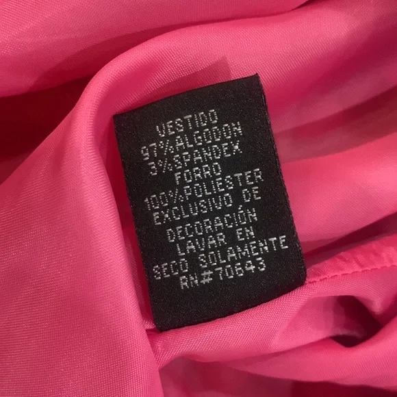 PINK AND BLACK AND WHITE JESSICA HOWARD DRESS WITH PINK RIBBON BELT. Sleeveless - Picture 7 of 9